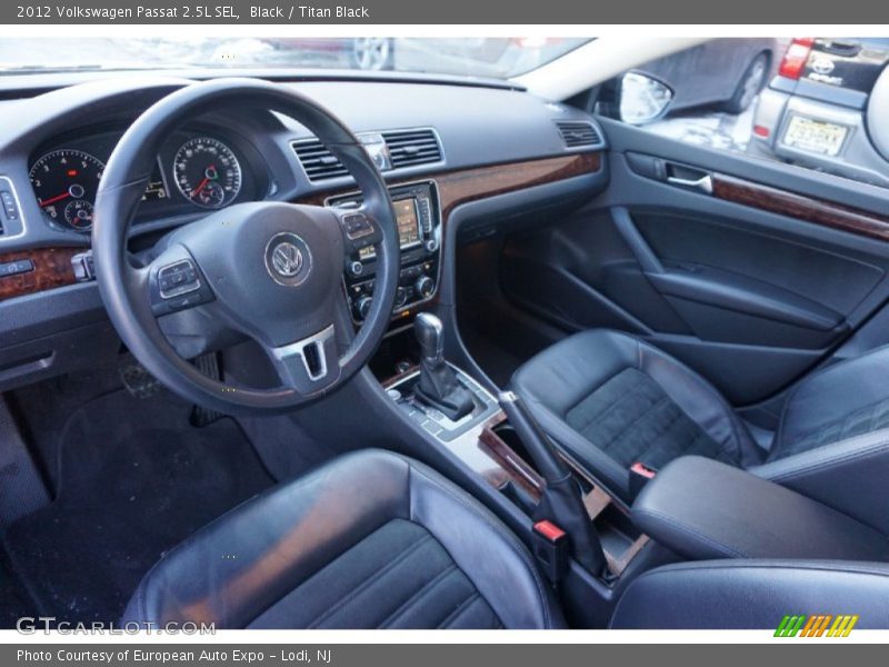  2012 Passat 2.5L SEL Titan Black Interior