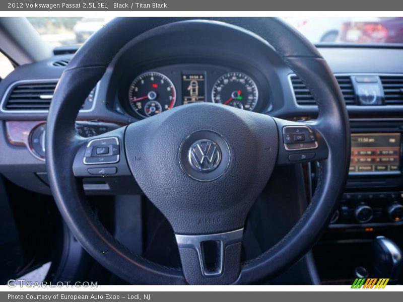 Black / Titan Black 2012 Volkswagen Passat 2.5L SEL