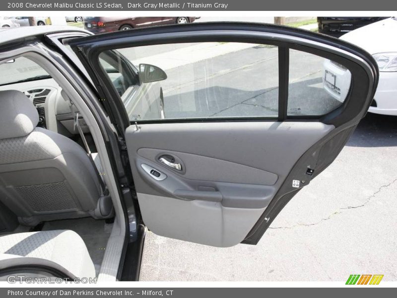 Dark Gray Metallic / Titanium Gray 2008 Chevrolet Malibu Classic LS Sedan