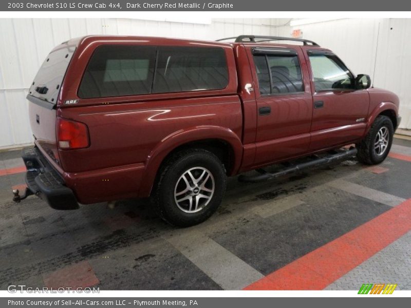 Dark Cherry Red Metallic / Graphite 2003 Chevrolet S10 LS Crew Cab 4x4