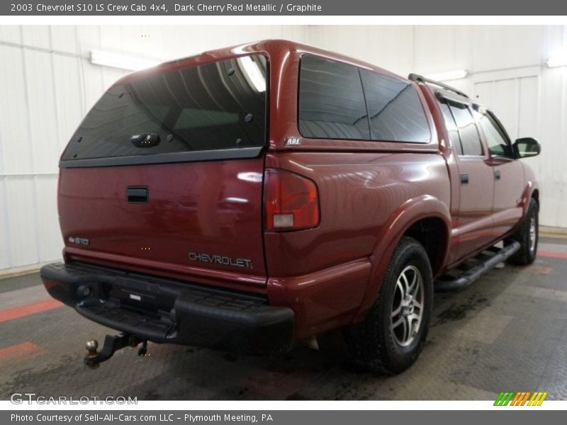 Dark Cherry Red Metallic / Graphite 2003 Chevrolet S10 LS Crew Cab 4x4