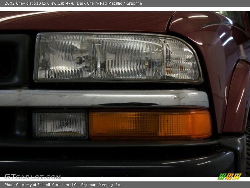 Dark Cherry Red Metallic / Graphite 2003 Chevrolet S10 LS Crew Cab 4x4