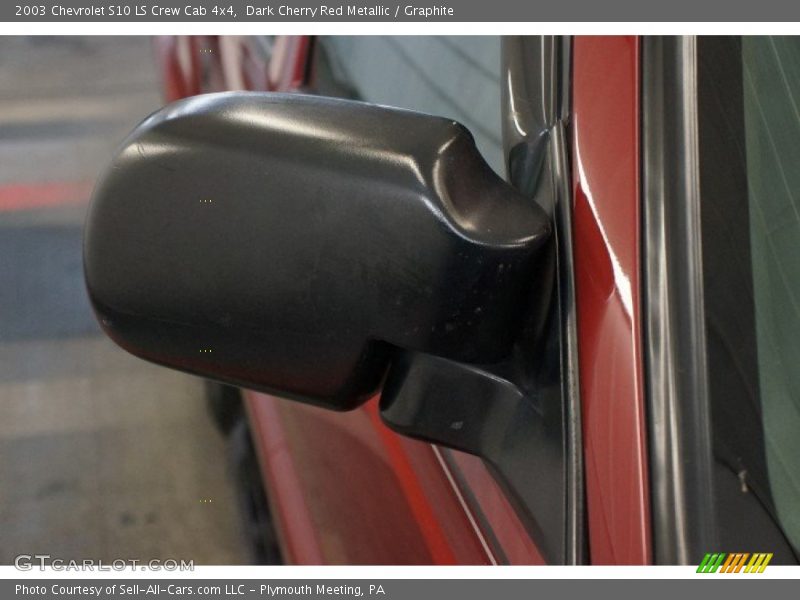 Dark Cherry Red Metallic / Graphite 2003 Chevrolet S10 LS Crew Cab 4x4