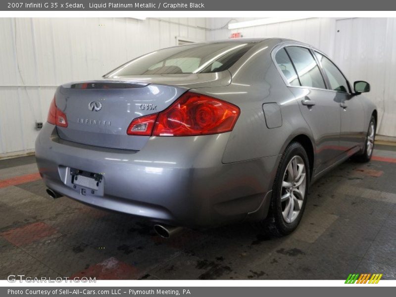 Liquid Platinum Metallic / Graphite Black 2007 Infiniti G 35 x Sedan