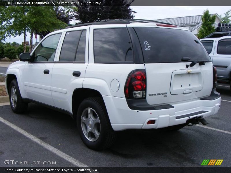 Summit White / Light Gray 2008 Chevrolet TrailBlazer LS