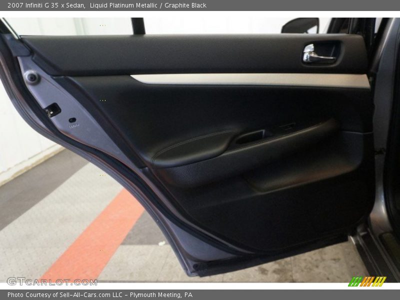 Liquid Platinum Metallic / Graphite Black 2007 Infiniti G 35 x Sedan