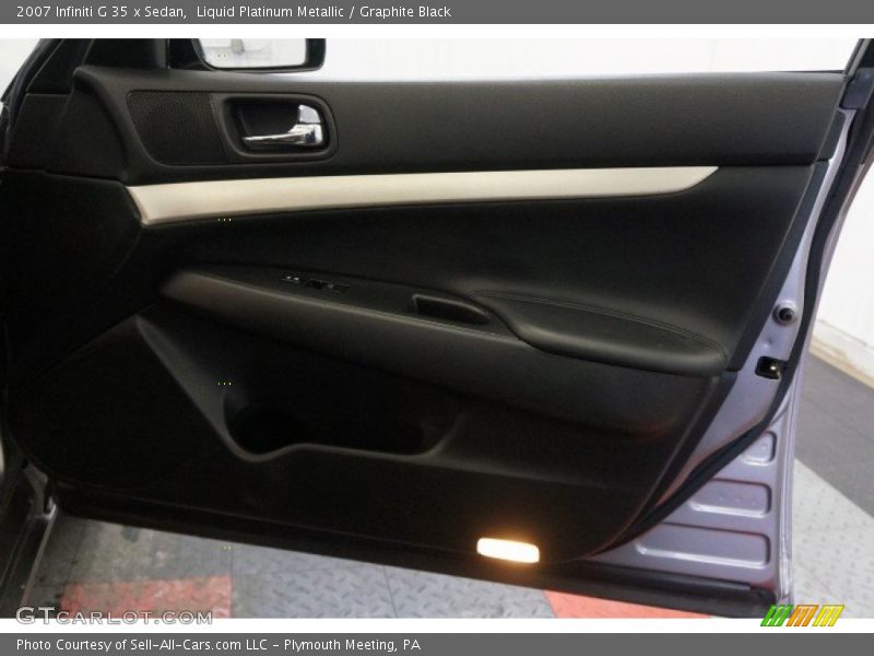 Liquid Platinum Metallic / Graphite Black 2007 Infiniti G 35 x Sedan