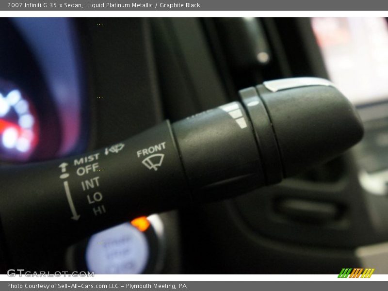Liquid Platinum Metallic / Graphite Black 2007 Infiniti G 35 x Sedan