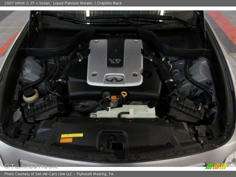 Liquid Platinum Metallic / Graphite Black 2007 Infiniti G 35 x Sedan