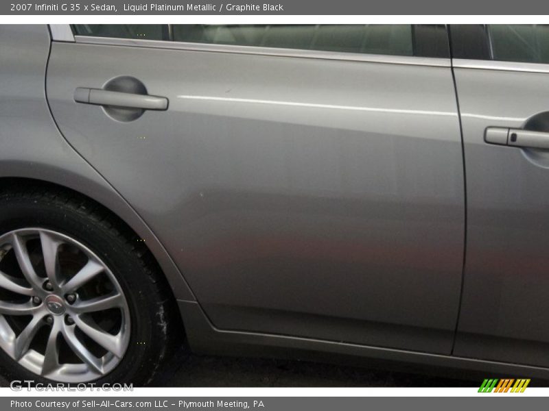 Liquid Platinum Metallic / Graphite Black 2007 Infiniti G 35 x Sedan