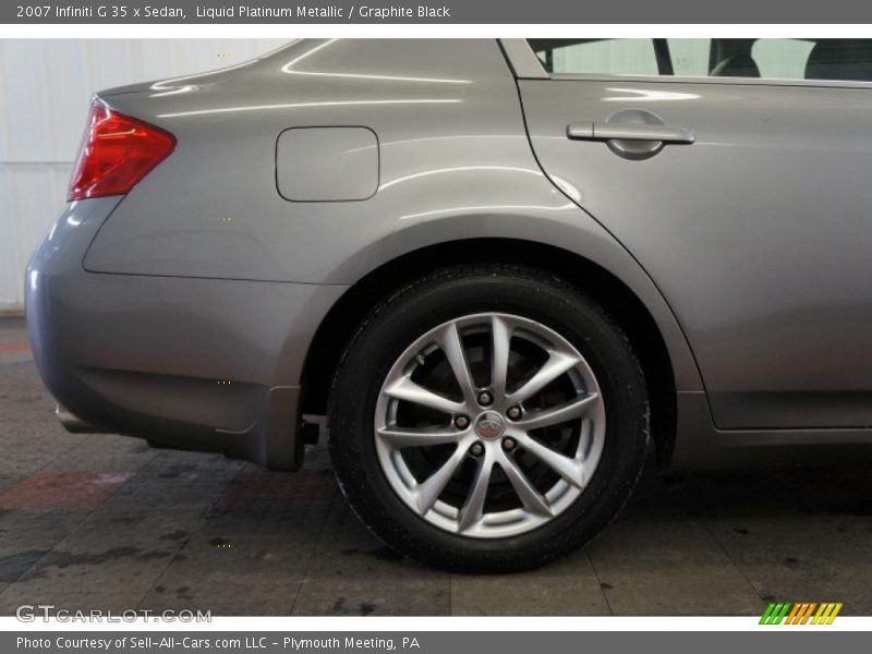 Liquid Platinum Metallic / Graphite Black 2007 Infiniti G 35 x Sedan