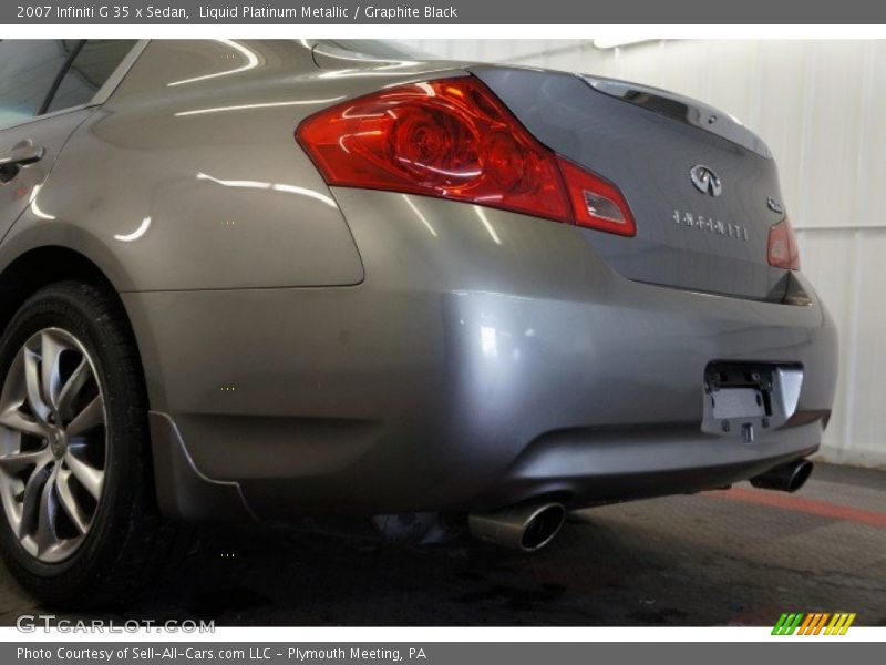 Liquid Platinum Metallic / Graphite Black 2007 Infiniti G 35 x Sedan