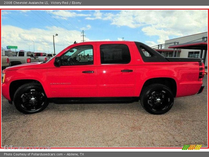 Victory Red / Ebony 2008 Chevrolet Avalanche LS