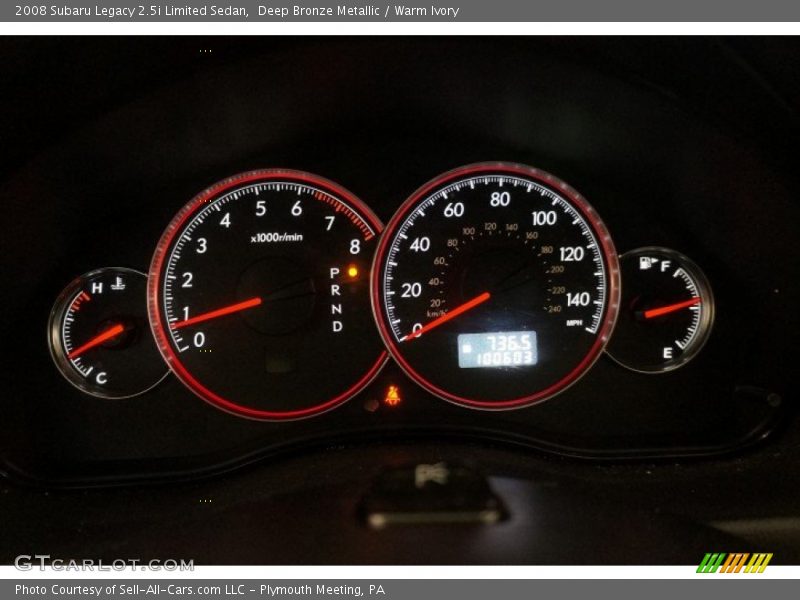 Deep Bronze Metallic / Warm Ivory 2008 Subaru Legacy 2.5i Limited Sedan
