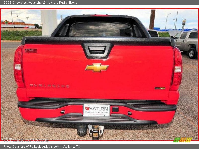 Victory Red / Ebony 2008 Chevrolet Avalanche LS