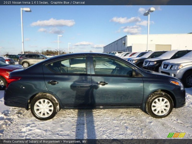 Graphite Blue / Charcoal 2015 Nissan Versa 1.6 S Sedan