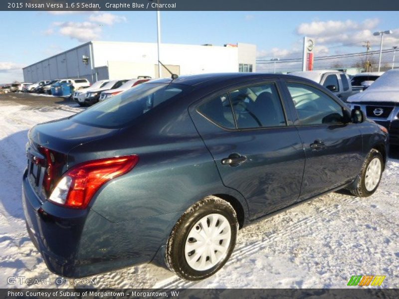 Graphite Blue / Charcoal 2015 Nissan Versa 1.6 S Sedan