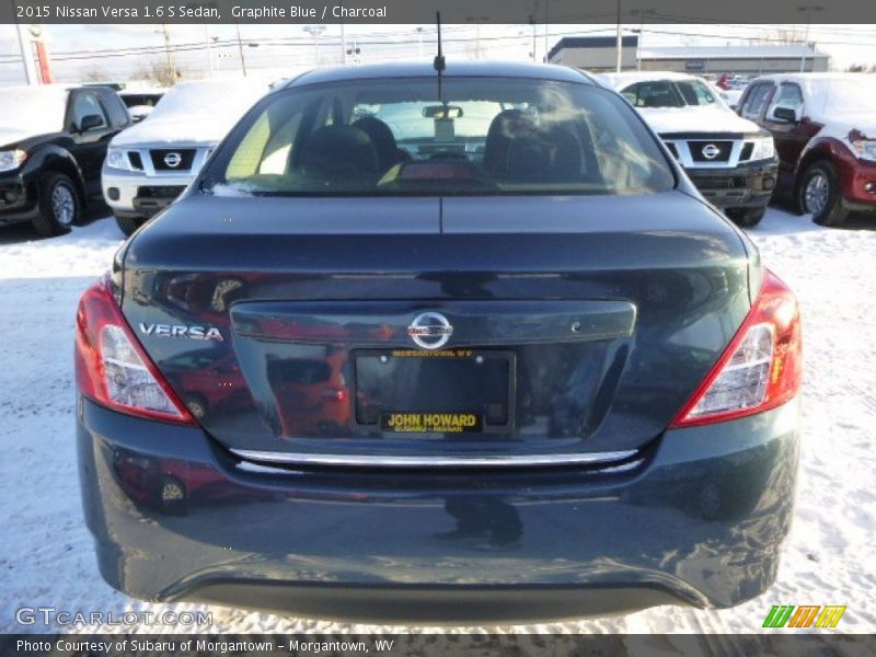 Graphite Blue / Charcoal 2015 Nissan Versa 1.6 S Sedan