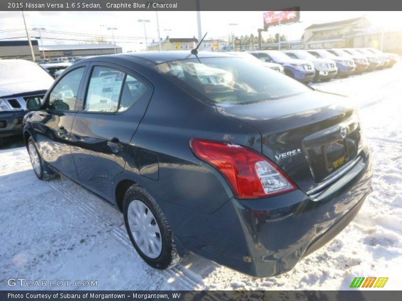 Graphite Blue / Charcoal 2015 Nissan Versa 1.6 S Sedan