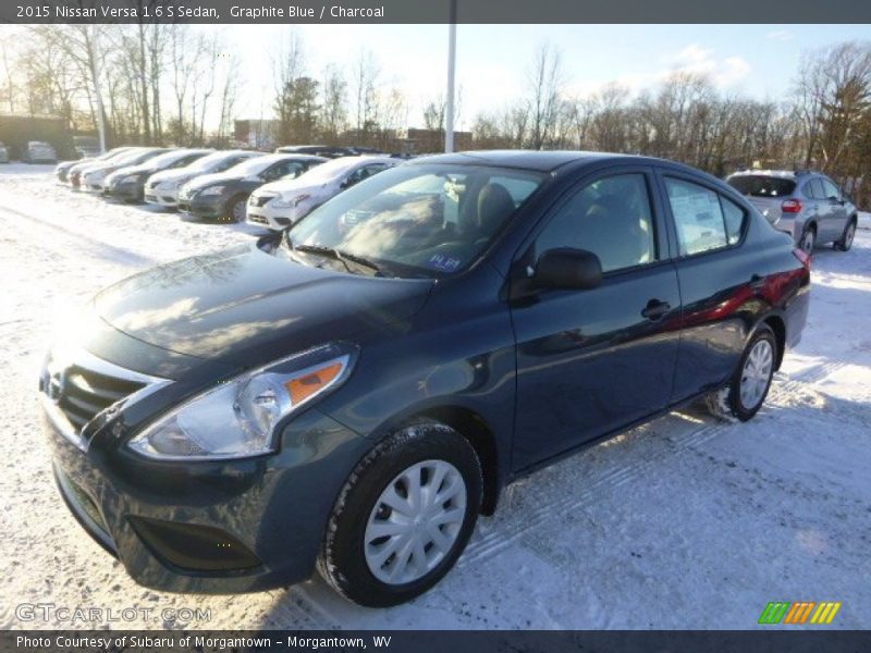 Graphite Blue / Charcoal 2015 Nissan Versa 1.6 S Sedan