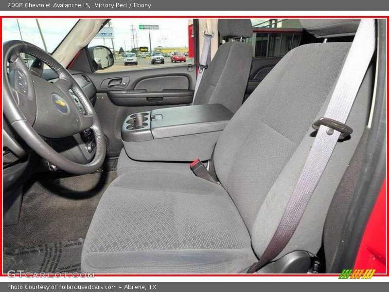 Victory Red / Ebony 2008 Chevrolet Avalanche LS
