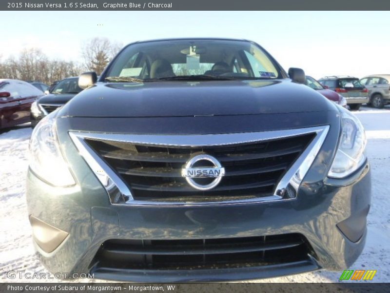 Graphite Blue / Charcoal 2015 Nissan Versa 1.6 S Sedan