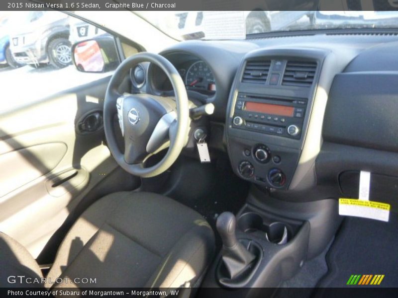 Graphite Blue / Charcoal 2015 Nissan Versa 1.6 S Sedan