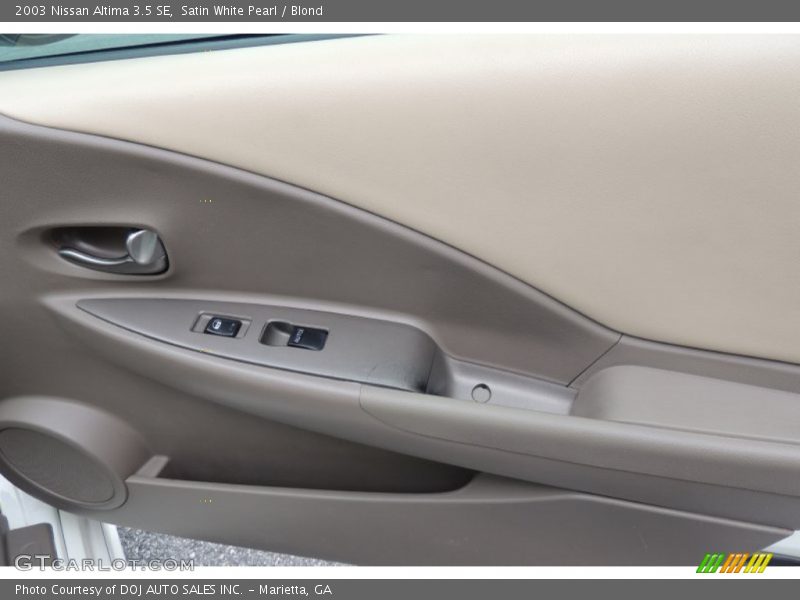 Satin White Pearl / Blond 2003 Nissan Altima 3.5 SE