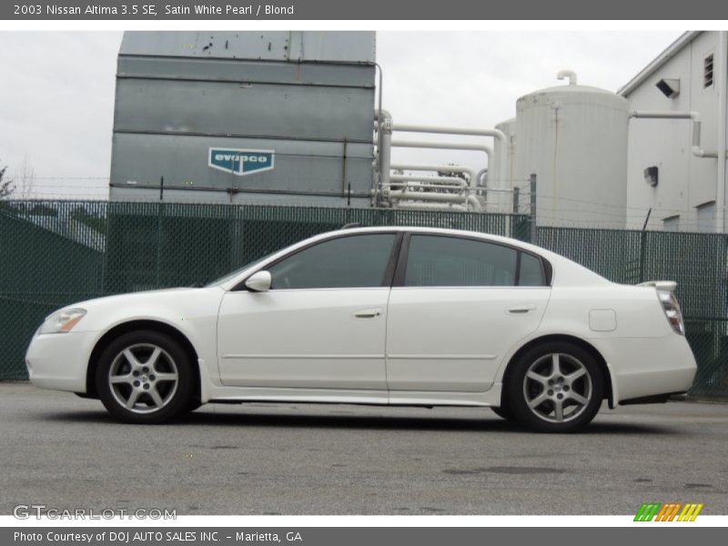 Satin White Pearl / Blond 2003 Nissan Altima 3.5 SE