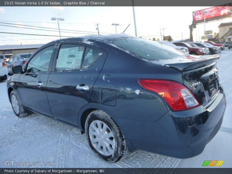 Graphite Blue / Charcoal 2015 Nissan Versa 1.6 SV Sedan