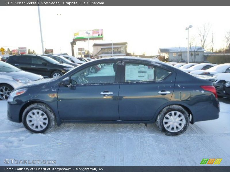 Graphite Blue / Charcoal 2015 Nissan Versa 1.6 SV Sedan