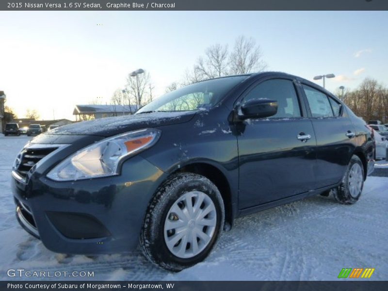 Graphite Blue / Charcoal 2015 Nissan Versa 1.6 SV Sedan