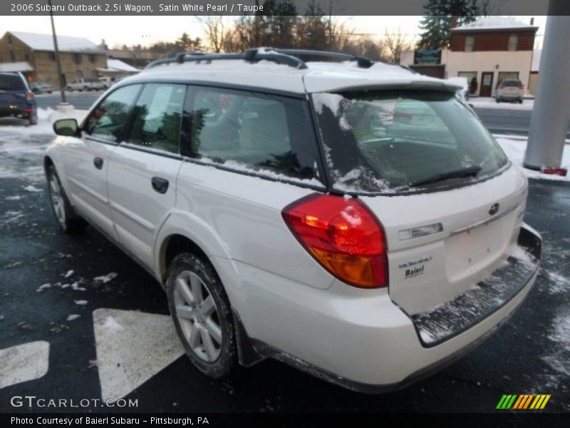 Satin White Pearl / Taupe 2006 Subaru Outback 2.5i Wagon