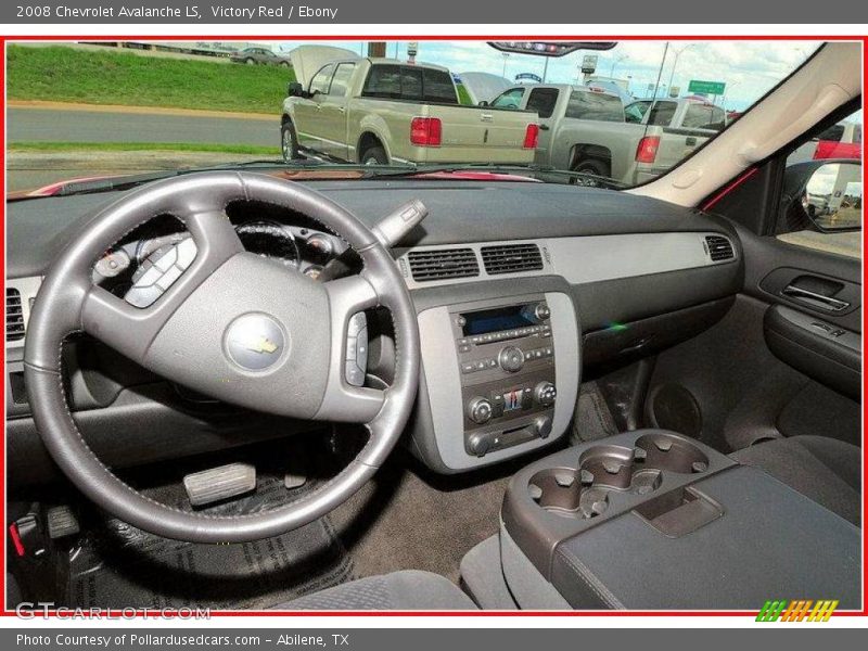 Victory Red / Ebony 2008 Chevrolet Avalanche LS