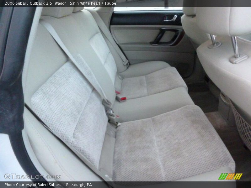 Satin White Pearl / Taupe 2006 Subaru Outback 2.5i Wagon
