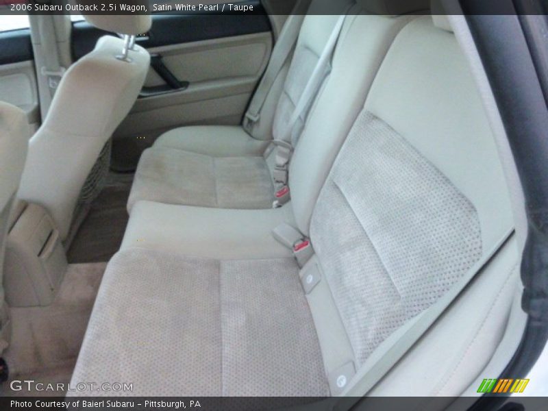 Satin White Pearl / Taupe 2006 Subaru Outback 2.5i Wagon