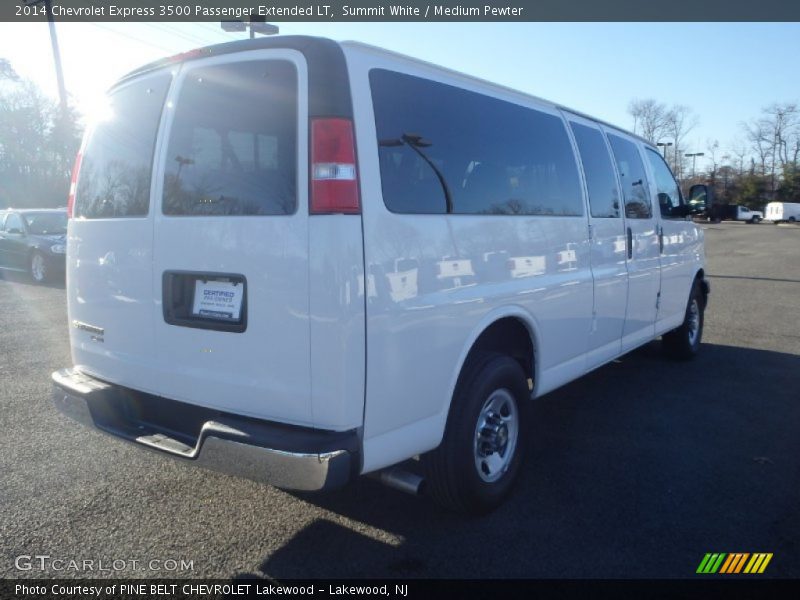 Summit White / Medium Pewter 2014 Chevrolet Express 3500 Passenger Extended LT