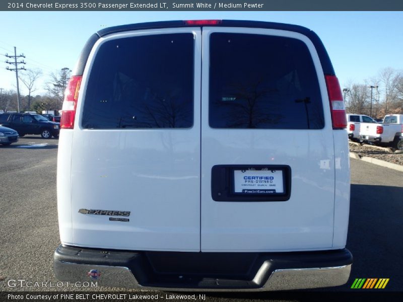 Summit White / Medium Pewter 2014 Chevrolet Express 3500 Passenger Extended LT