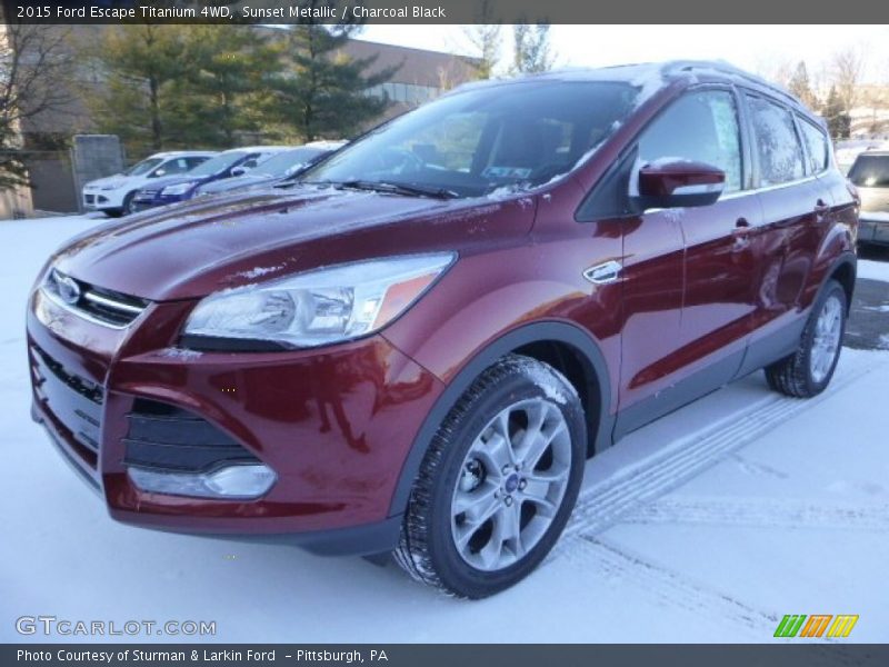 Sunset Metallic / Charcoal Black 2015 Ford Escape Titanium 4WD