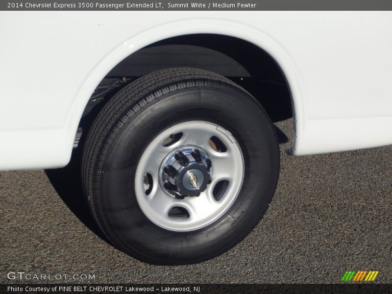 Summit White / Medium Pewter 2014 Chevrolet Express 3500 Passenger Extended LT