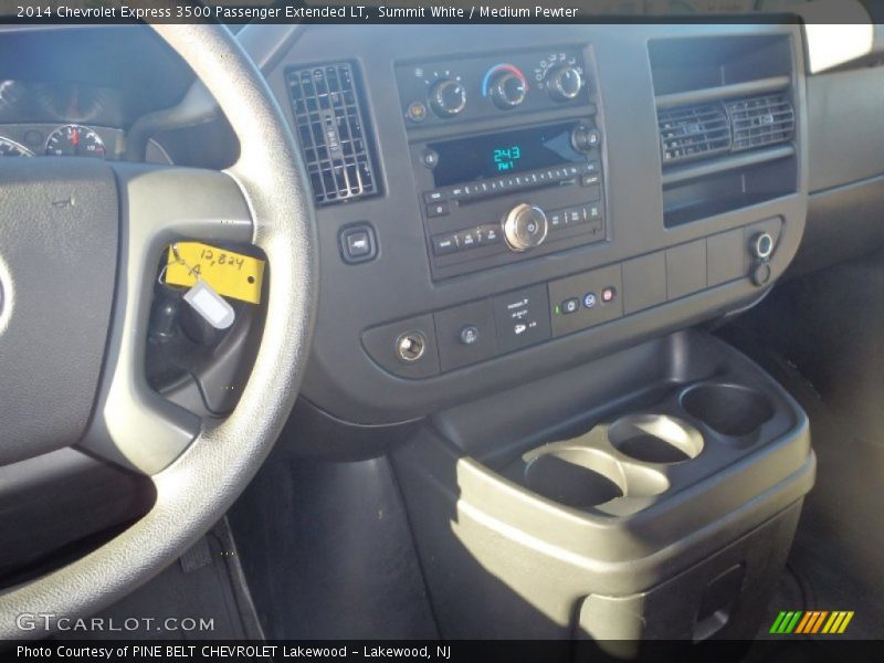 Summit White / Medium Pewter 2014 Chevrolet Express 3500 Passenger Extended LT