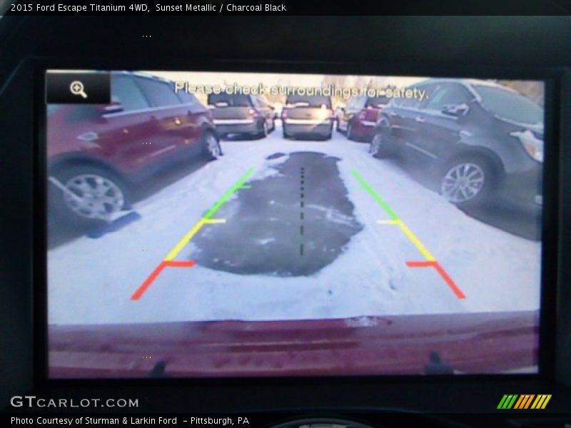 Sunset Metallic / Charcoal Black 2015 Ford Escape Titanium 4WD