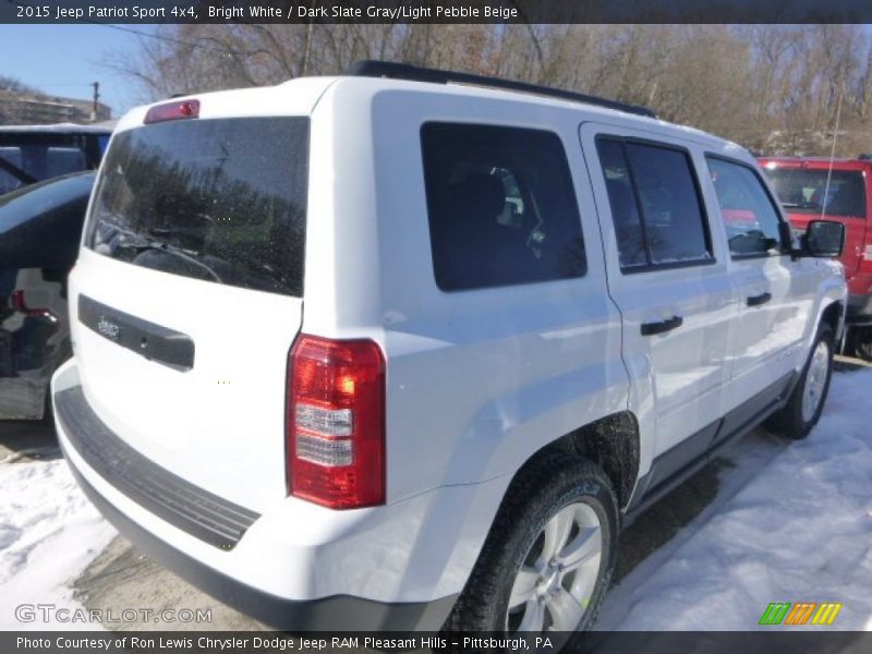 Bright White / Dark Slate Gray/Light Pebble Beige 2015 Jeep Patriot Sport 4x4