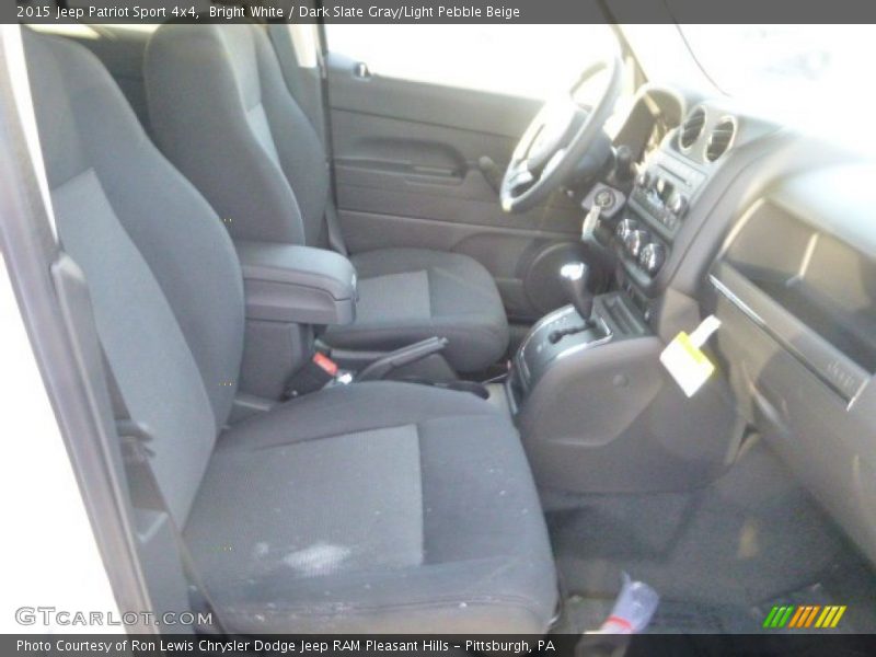 Bright White / Dark Slate Gray/Light Pebble Beige 2015 Jeep Patriot Sport 4x4