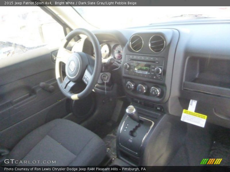 Bright White / Dark Slate Gray/Light Pebble Beige 2015 Jeep Patriot Sport 4x4