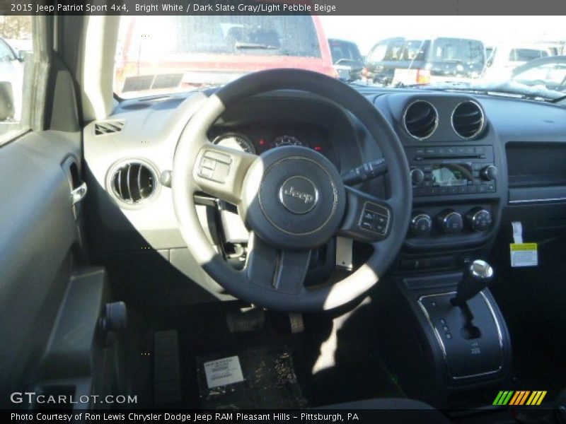 Bright White / Dark Slate Gray/Light Pebble Beige 2015 Jeep Patriot Sport 4x4