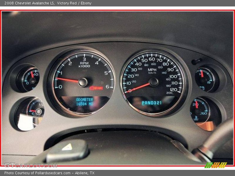 Victory Red / Ebony 2008 Chevrolet Avalanche LS