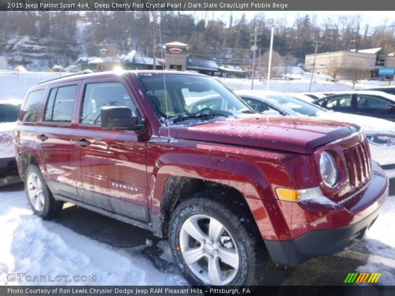 Deep Cherry Red Crystal Pearl / Dark Slate Gray/Light Pebble Beige 2015 Jeep Patriot Sport 4x4
