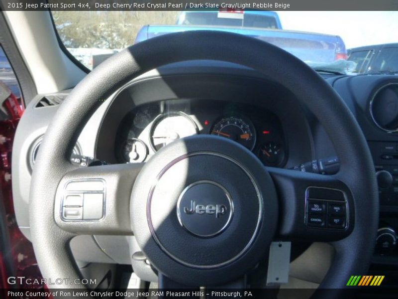 Deep Cherry Red Crystal Pearl / Dark Slate Gray/Light Pebble Beige 2015 Jeep Patriot Sport 4x4