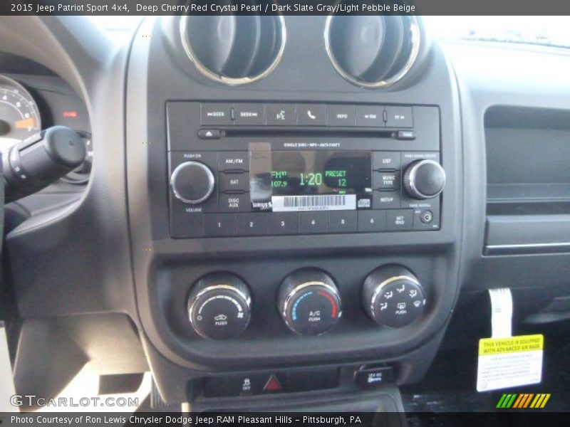 Deep Cherry Red Crystal Pearl / Dark Slate Gray/Light Pebble Beige 2015 Jeep Patriot Sport 4x4